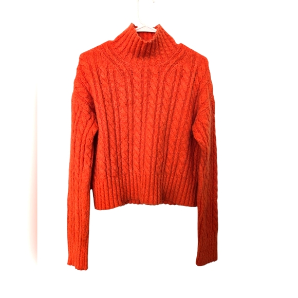 French Connection size L cable knit sweater - Picture 1 of 3